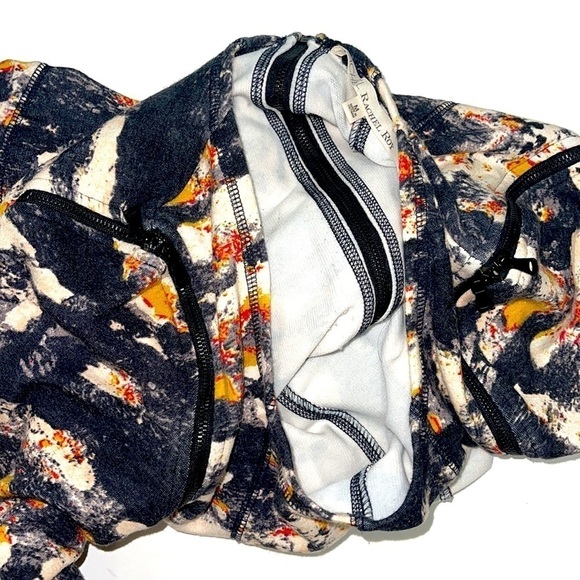 Rachel Roy Woman Art Deco Pattern Textile Long Zipper Sleeve Dress Size M - Picture 10 of 12